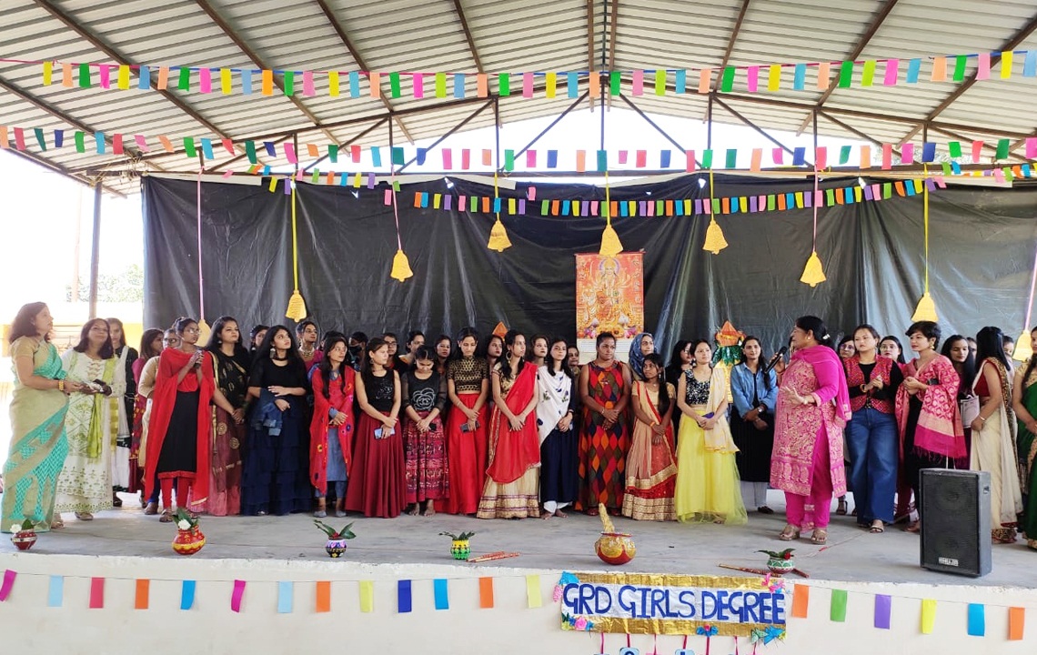 GRD Girls Degree College Celebrated Dussehra Festival.